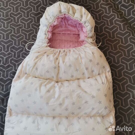 Конверт на выписку для девочки зима