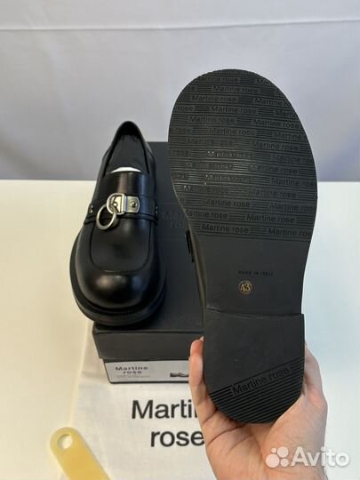 Martine Rose Bulb Toe Ring Black 9.5US