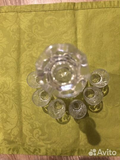 Графин штоф со стопками хрусталь