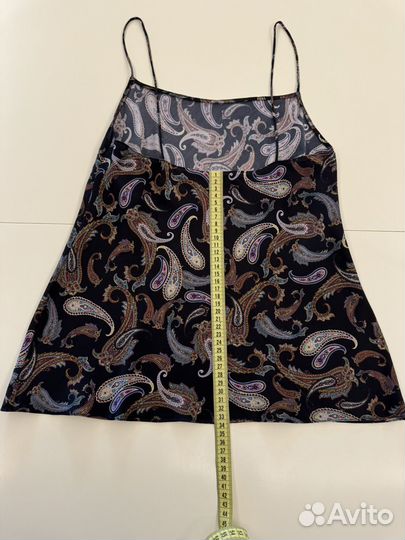 Топ 100% шелк с рисунком