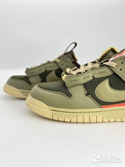 Кроссовки nike sb dunk low зеленые