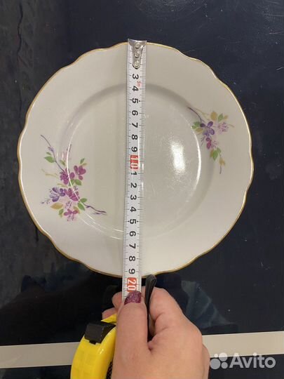 Тарелки фарворовые, дулевский фарфоровый завод