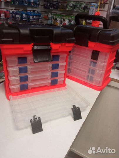 Ящик рыболовный с 4 коробочками tool box
