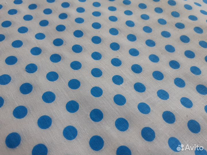Отрез ткани в горох хлопок СССР