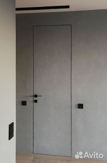 Скрытые двери под покраску