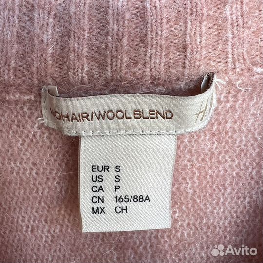 S Джемпер H&M оверсайз мохер шерсть