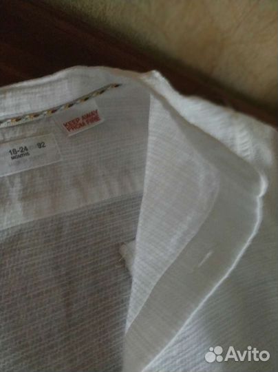 Рубашка на мальчика zara рост 92