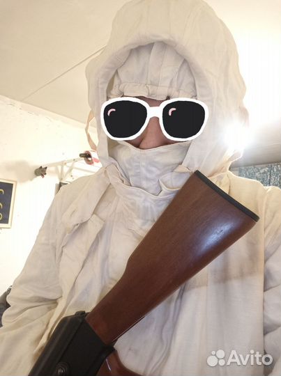 Масхалат зимний белый СССР