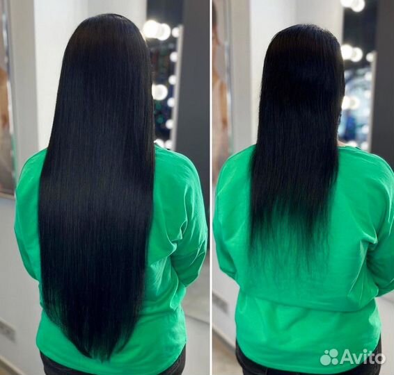 Безопасное афронаращивание загущение волос снятие