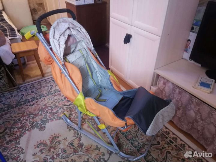 Детские санки с колесами