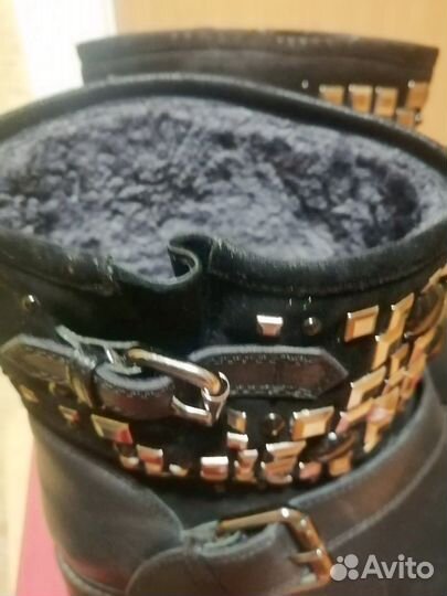 Ботинки полусапоги женские зимние натуральная кожа