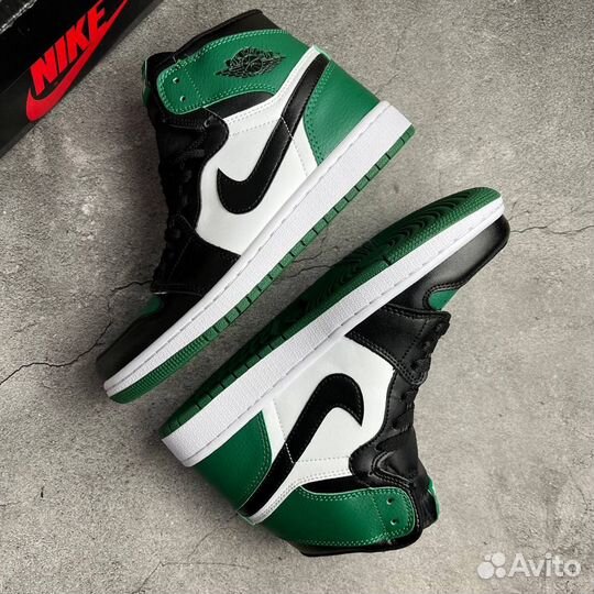 Кроссовки Air Jordan 1 High Pine Green (36-45)