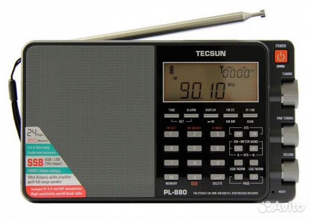 Всеволновый Tecsun PL880 купить в Санкт-Петербурге | Электроника | Авито