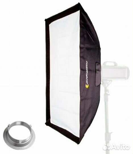 Fotokvant SB-6090BW софтбокс 35х160 см с адаптером