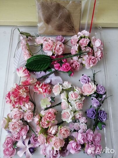 Все для скрапбукинга.цветы бумажные