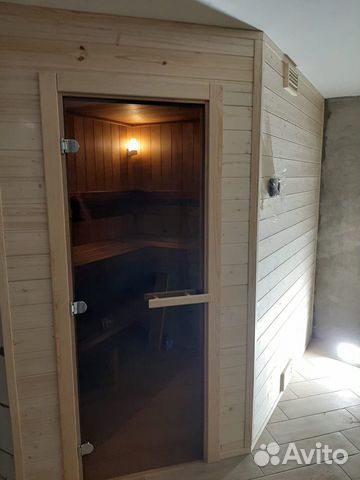 Дверь стеклянная в баню и сауну бронза Doorwood