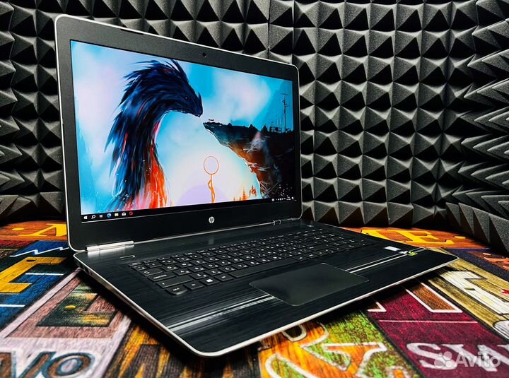 HP с большим 17.3 экраном GTX 1050 / i5 7300HQ
