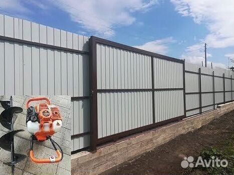 Откатные ворота под ключ