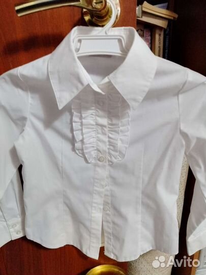 Рубашка белая школьная на девочку