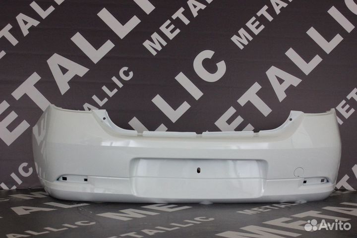 Бампер Логан 2014 г. цвет Белый / задний