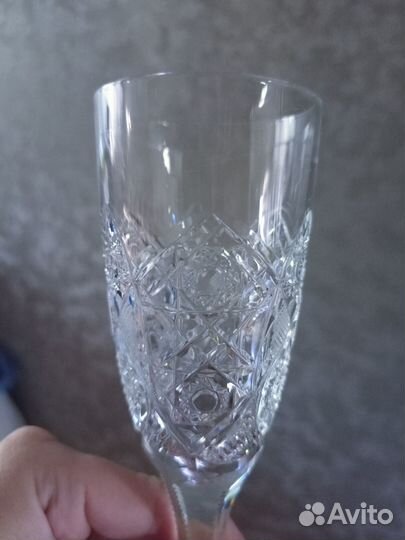 Хрустальные бокалы для шампанского