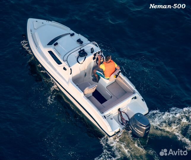 Новый катер с каютой Неман 500 от производителя