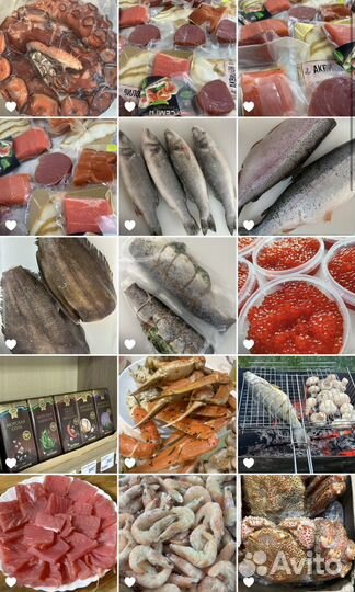 Морепродукты свежемороженые