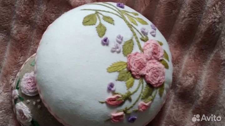 Игольница, ручная работа, вышивка