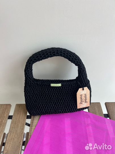 Сумки вязаные ручная работа, пляжные, кросс боди