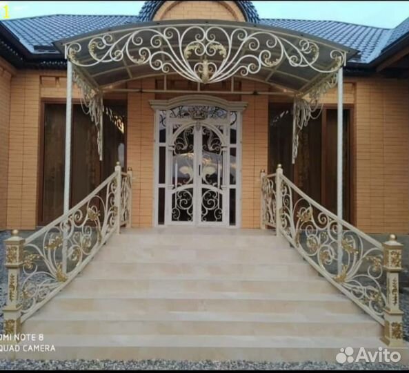 Навес кованый беседка/перила