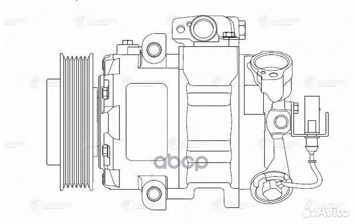 Компрессор кондиционера Skoda Rapid (12) /Fabia II