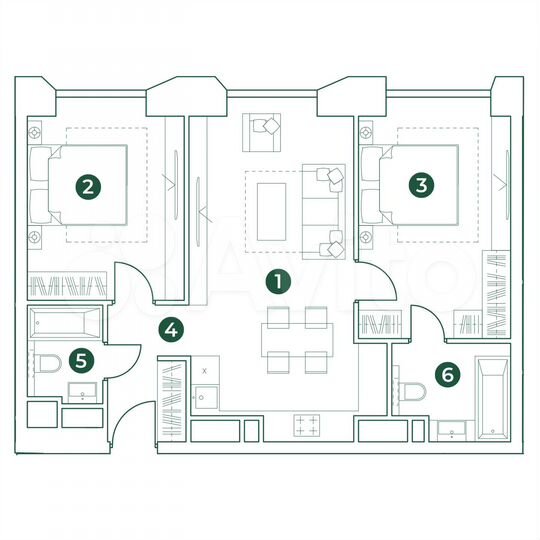 3-к. квартира, 67,2 м², 24/31 эт.