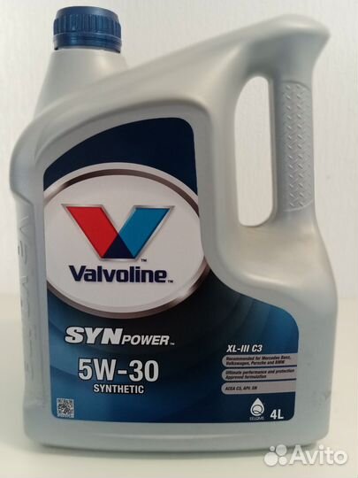 Valvoline 5w30 XL III-C3/ MST-C3 4л.Оригинал