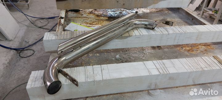 Защита порогов mitsubishi outlander xl