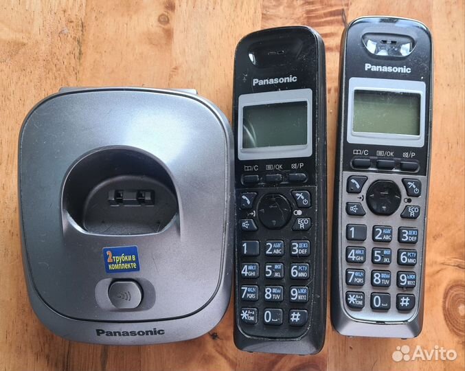 Panasonic тел фон стационарный переносной
