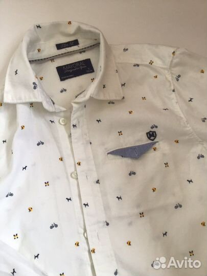 Рубашка Mayoral на мальчика 7 лет, 122 см