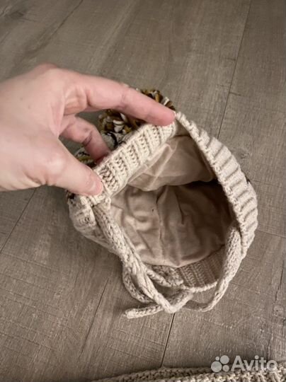 Комплект шапка, шарф Zara, на малыша 1-3 г