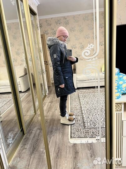 Зимняя куртка парка с капюшоном 46-48