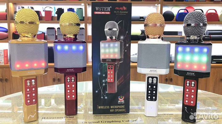 Микрофон караоке оригинал Wster WS-1828