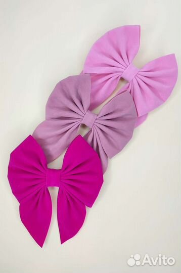 Бант заколка большой