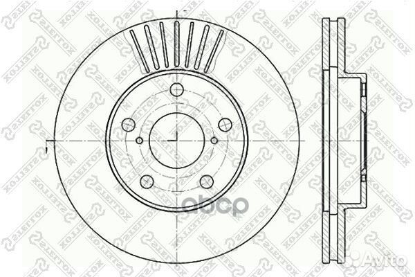 6020-4578V-SX диск тормозной передний Toyota R