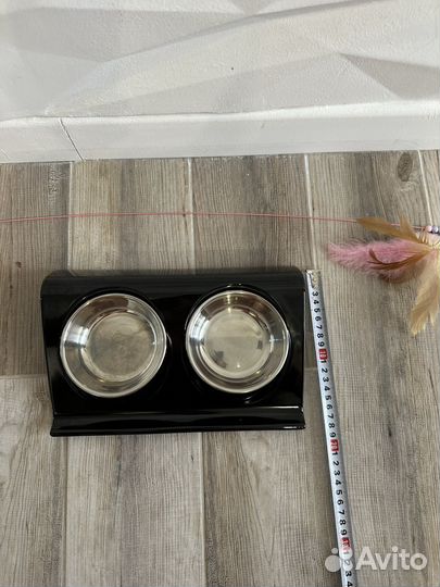 Миска для собак и кошек с подарком