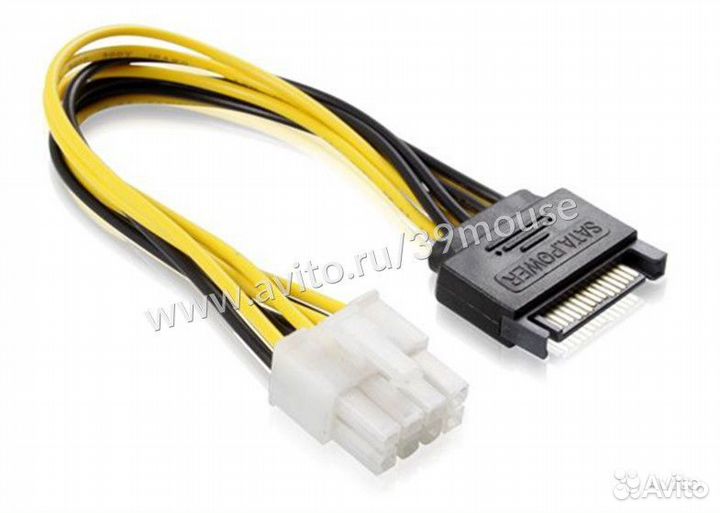 Переходник на питание видеокарты 6 и 8 пин