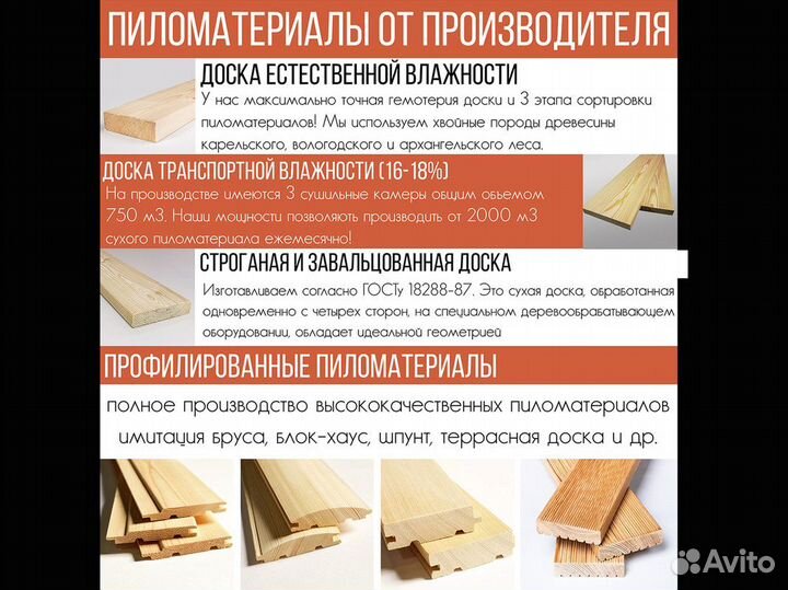 Доска строганая. Сорт: ав, Размеры: 20х195, Порода: Хвоя