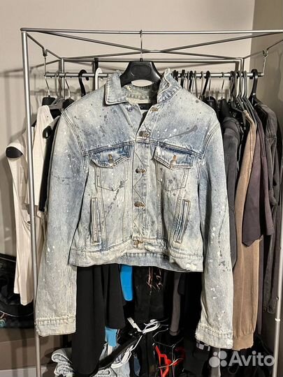 Джинсовая куртка Amiri Painted Blue Denim оригинал
