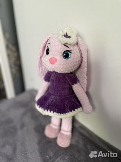 Кукольная плюшевая зайка