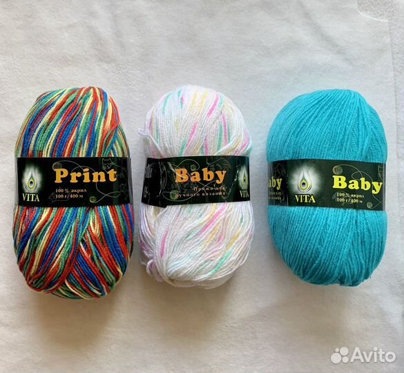 Пряжа Vita baby 400m/100g акрил