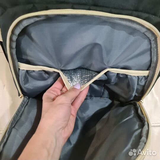 Сумка рюкзак для мамы на коляску с кроваткой