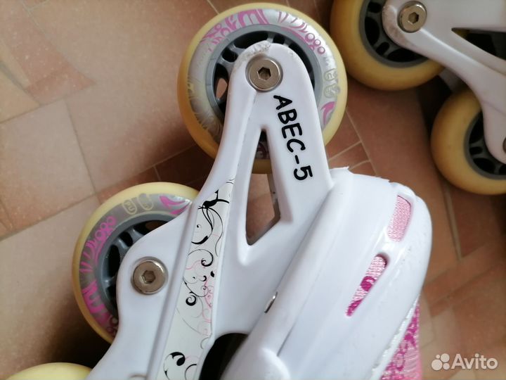 Ролики детские раздвижные 34-37,с защитой