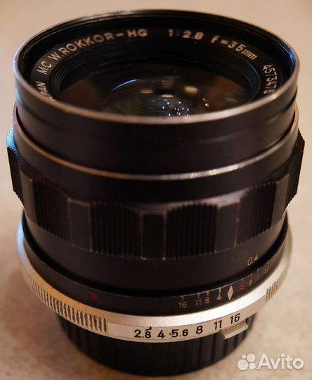 Объектив Minolta MC W.Rokkor-HG 35mm 2.8